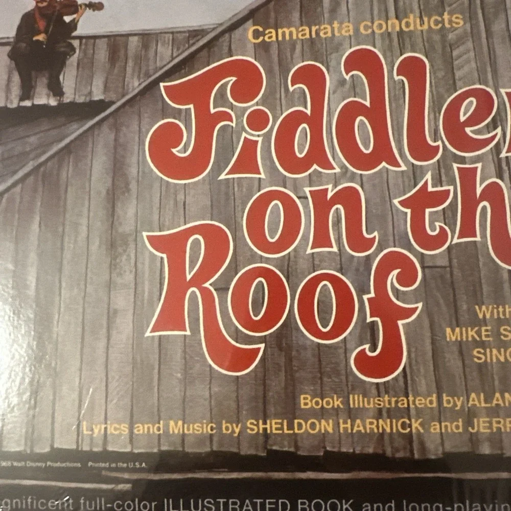 Disney- Camarata Conducts Fiddler On The Roof 1968 Buena Vista Vinyl LP record - Picture 2 of 16